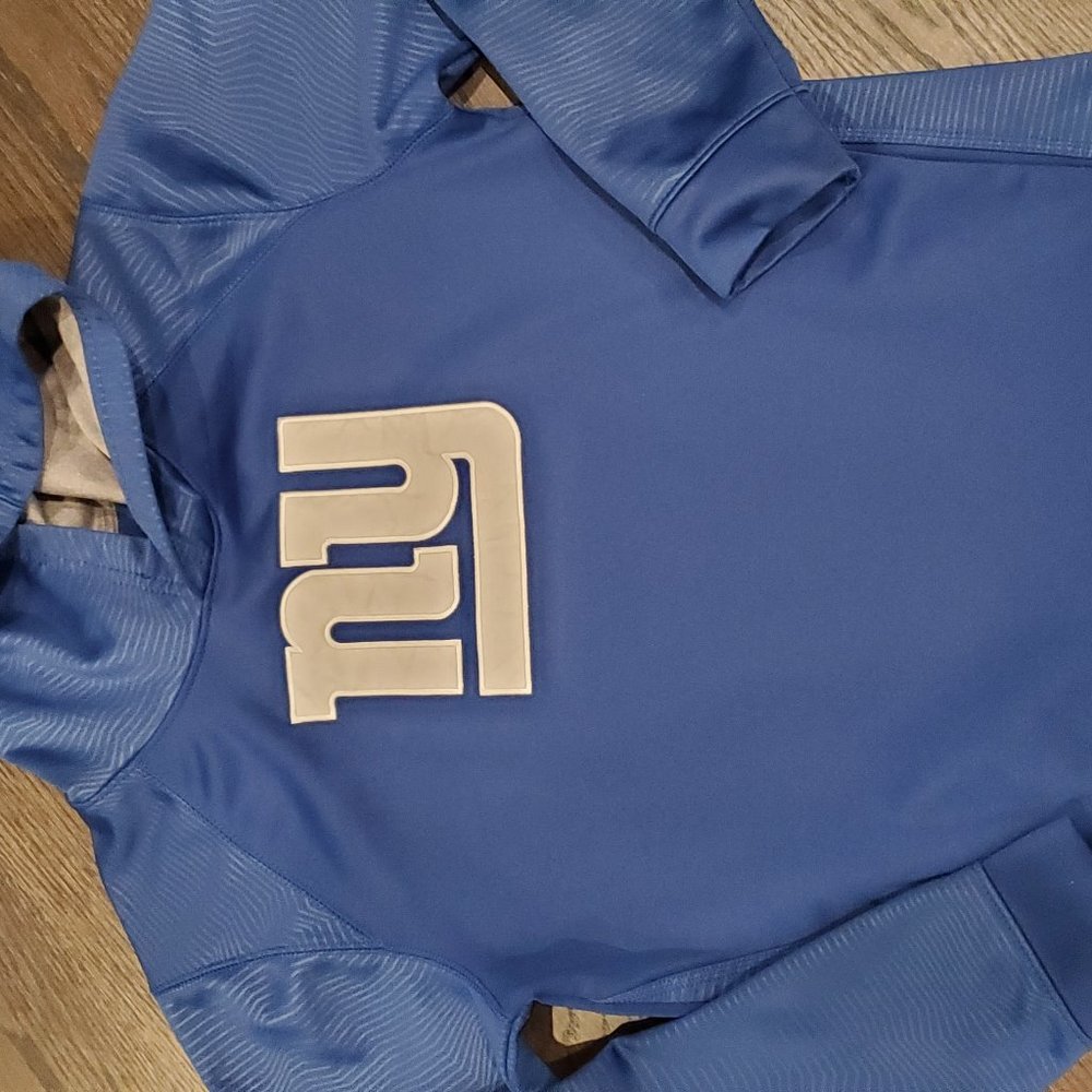 Boys NFL blue NY Giants Hoodie size 18